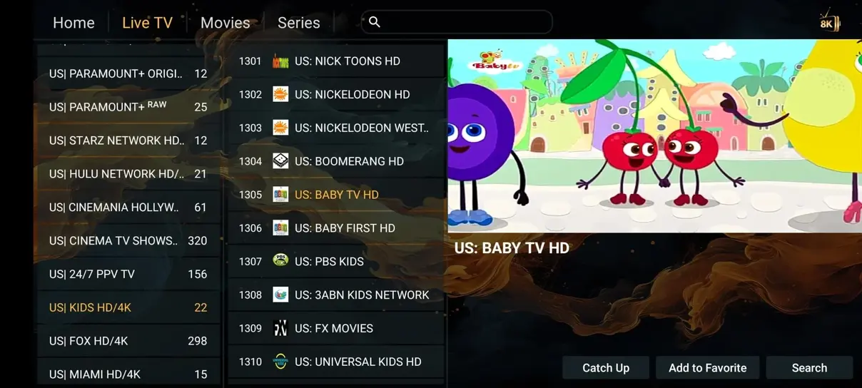 StrimoIPTV streaming interface preview 3