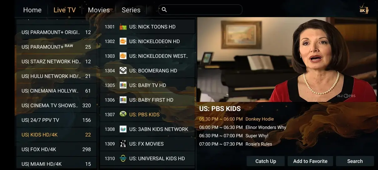 StrimoIPTV streaming interface preview 2