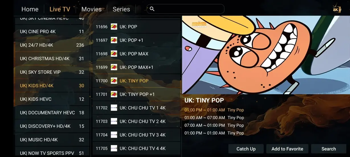 StrimoIPTV streaming interface preview 9